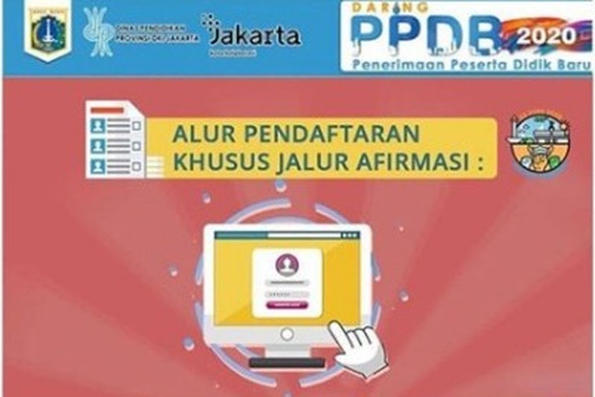 Info alur pendaftaran PPDB Jakarta jalur afirmasi.