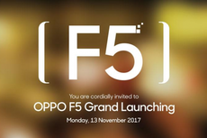 Oppo Sebar Undangan Peluncuran F5 di Indonesia