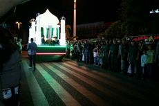 Kendaraan Hias Berbentuk Miniatur Masjid Mendominasi Pawai Takbiran di Banda Aceh