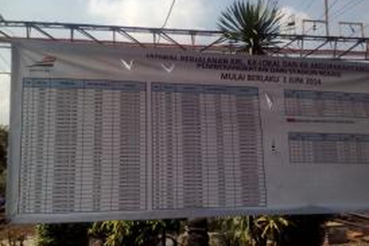 Jadwal perjalanan baru commuterline di Stasiun Bekasi