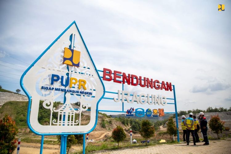 Pembangunan Bendungan Jragung di Kabupaten Semarang, Provinsi Jawa Tengah.