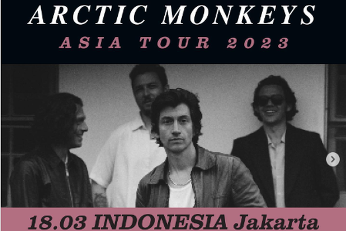 Jadwal pembelian dan harga tiket konser Arctic Monkeys di Jakarta