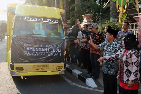 Lamongan Kirim 34 Truk Bantuan untuk Korban Gempa di Sulteng