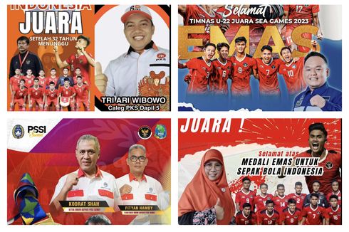 Ramai Politikus Pasang Foto Diri di Poster Ucapan Selamat ke Timnas Indonesia, Pakar Seni Soroti Hal Ini