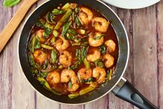 Resep Udang Saus Kecombrang, Rasanya Pedas dan Asam