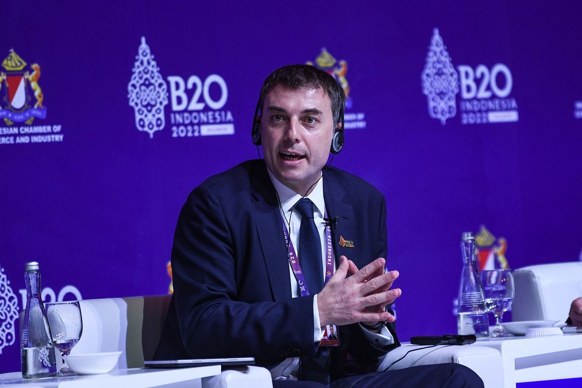 Presiden Direktur PT HM Sampoerna Tbk. Vassilis Gkatzelis turut hadir dalam Konferensi Tingkat Tinggi B20 (B20 Summit) Indonesia di Bali, Minggu (13/11/2022). 