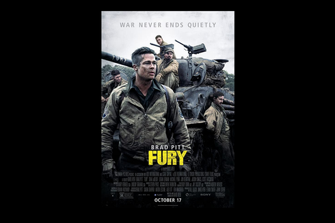 Sinopsis Film Fury, Aksi Brad Pitt Lawan Tentara NAZI