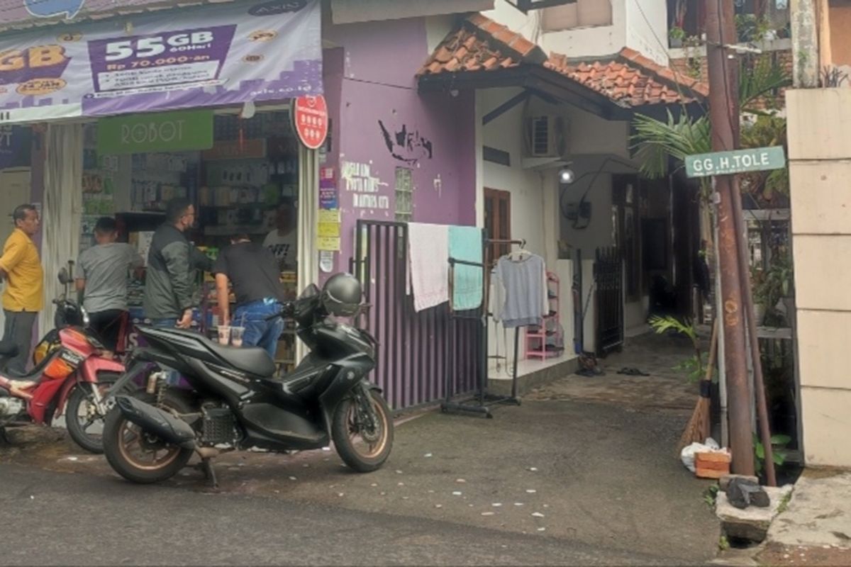 Lokasi pencurian sepeda motor di Jalan Asem II, Cipete Selatan, Cilandak, Jakarta Selatan.