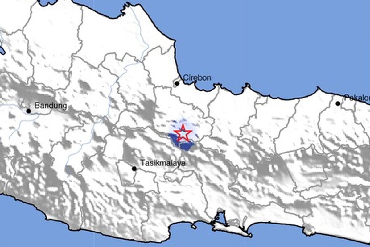 Gempa magnitudo 2,9 guncang Kuningan dan sekitarnya.