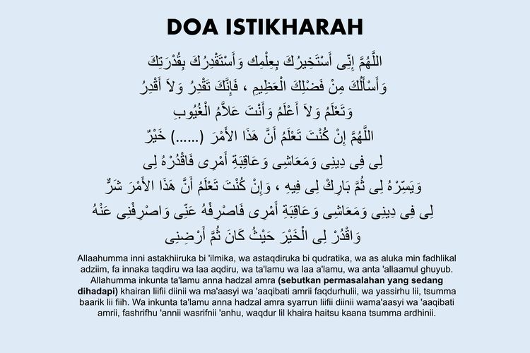 Doa istikharah