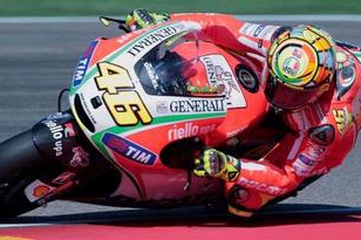 Pebalap Ducati, Valentino Rossi.
