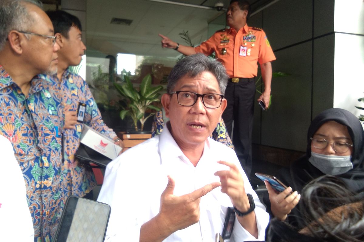 Direktur Jenderal Cipta Karya Kementerian PUPR, Danis Sumadilaga ditemui di Kantor Kemenko Maritim dan Investasi, Jakarta, Rabu (19/2/2020).