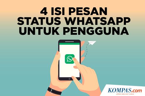 INFOGRAFIK: 4 Isi Pesan Status Whatsapp untuk Pengguna