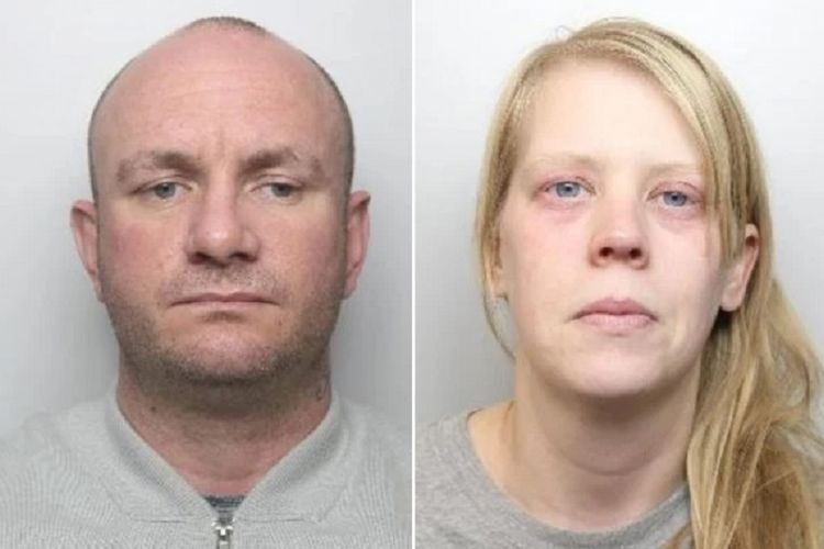Martin Currie (kiri) dan Sarah O Brien. Pasangan dipenjara masing-masing dipenjara seumur hidup dan delapan tahun atas kematian bocah dua tahun pada Januari lalu. Martin Currie membunuh anak tirinya hanya karena terganggu saat menonton film porno.