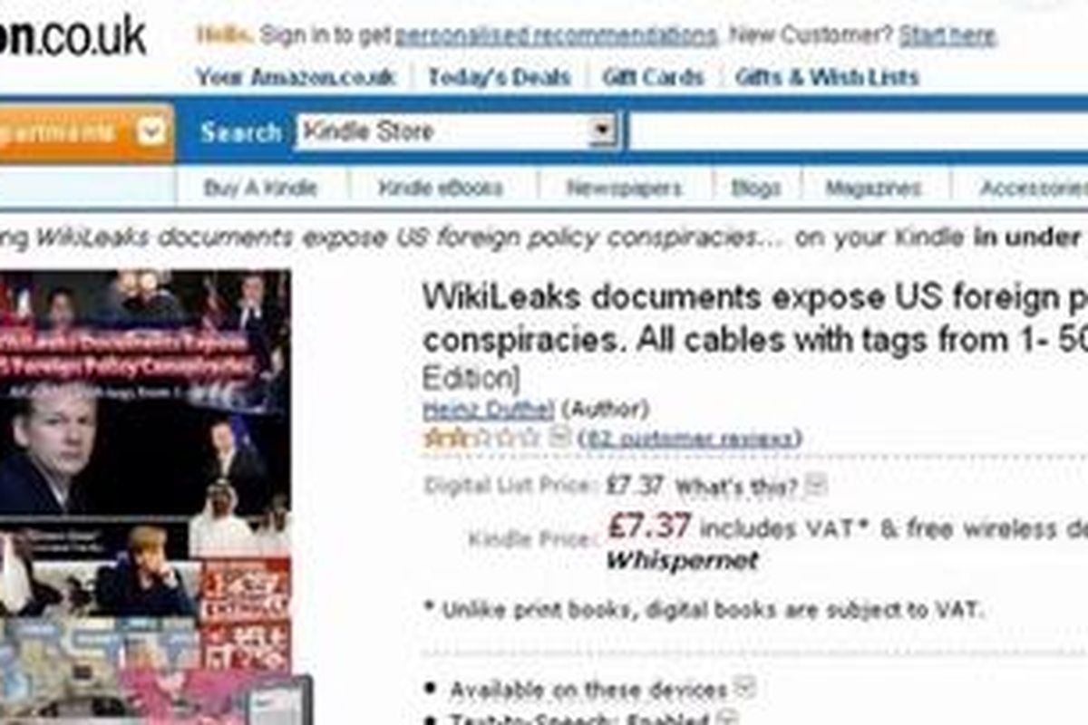 Wikileaks di Amazon