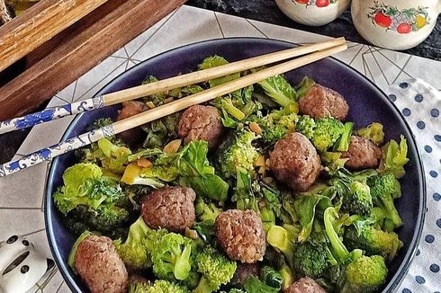 Resep Tumis Bola Daging Brokoli, Alternatif Sajian Idul Adha