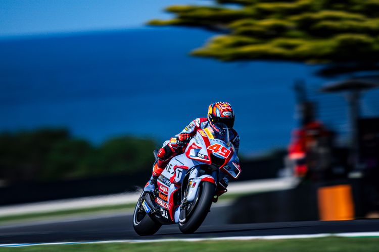 Fabio Di Giannantonio saat berlaga pada MotoGP Australia 2022