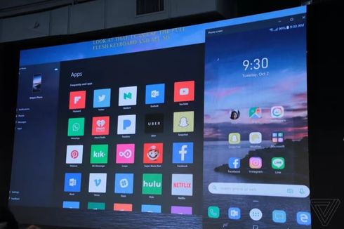 Layar Ponsel Android Bakal Bisa Ditampilkan di Windows 10