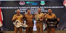 Lindungi Pekerja Rentan Lewat Jamsostek, Pemkab Tangerang Raih Juara I Paritrana Award Tingkat Banten