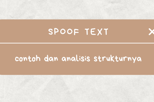 Contoh Spoof Text beserta Analisis Strukturnya