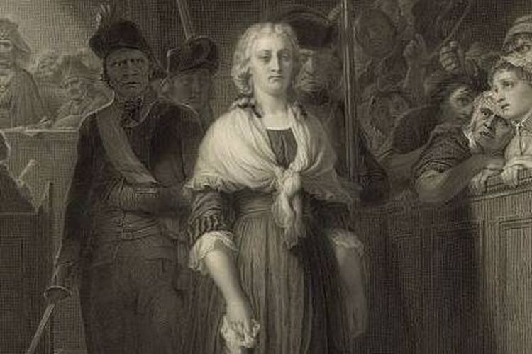 Ilustrasi Marie Antoinette saat menghadapi Pengadilan Revolusioner sebelum kematiannya. [Wikimedia Commons Via All Thats Interesting]