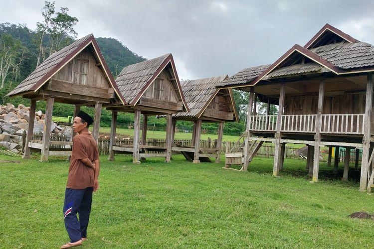 Rumah warga di Desa Tepal Sumbawa yang disebut-sebut selamat saat Tambora meletus.