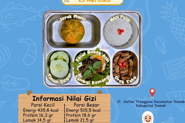 Video Viral Menu MBG di SMAN 3 Demak, Telur Asin Utuh Dibumbui seperti Balado, Ini Penjelasan BGN