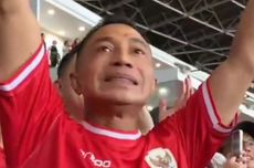 Momen Dharma Pongrekun Rayakan Gol Timnas ke Gawang Arab Saudi, Lompat Kegirangan Sambil Pose 2 Jari