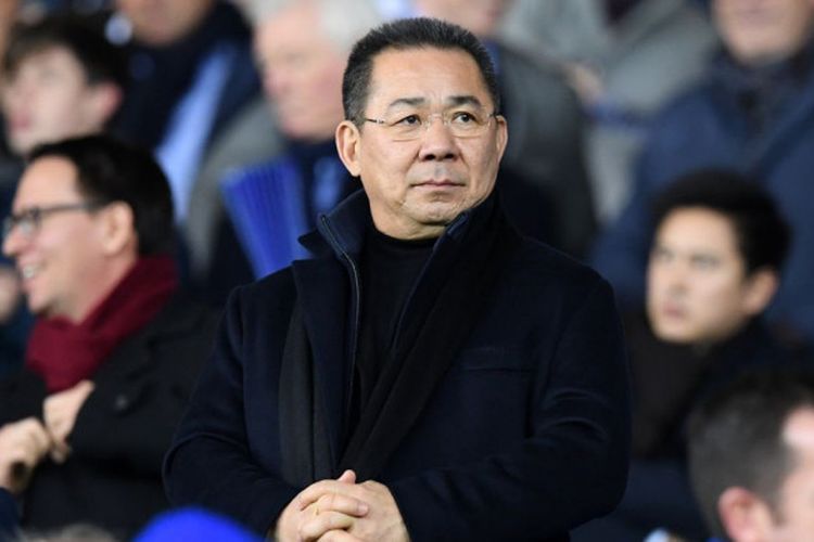 Pemilik Leicester City, Vichai Srivaddhanaprabha, menyaksikan laga Liga Champions antara Leicester City dan Club Brugge di Stadion King Power, Leicester, pada 22 November 2016.