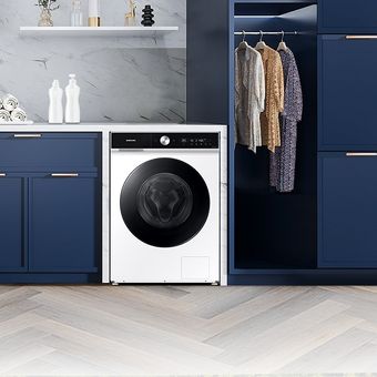 Mesin cuci Samsung Bespoke AI Washer Dryer Combo. 