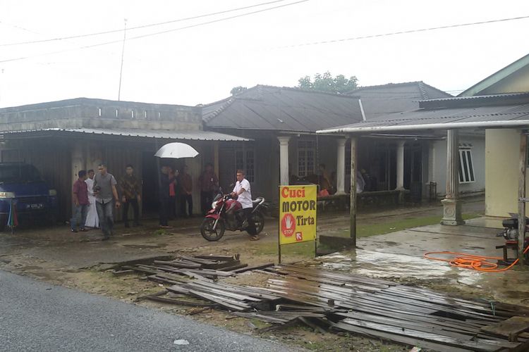 Rumah Keluarga Gilang Perkasa, korban Lion Air JT 610 di Desa Simpang Katis, Bangka Tengah.