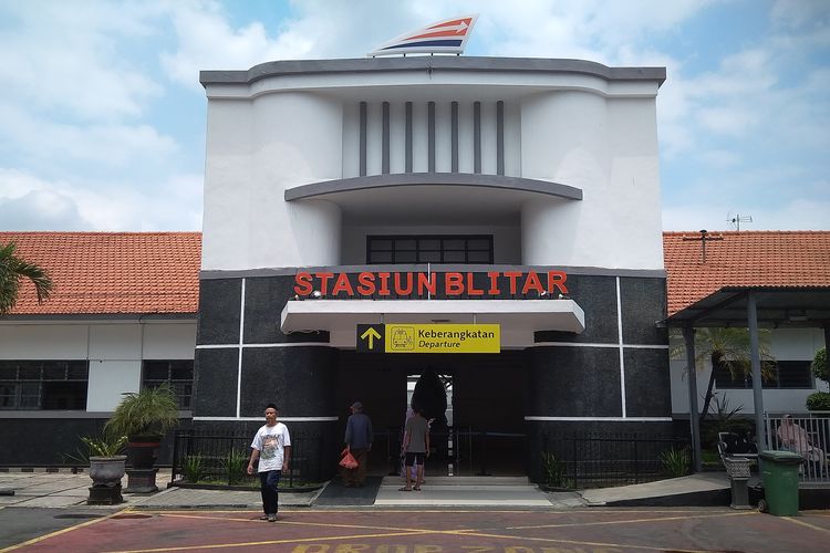 Ilustrasi Stasiun Blitar, Jawa Timur, pada tahun 2019.