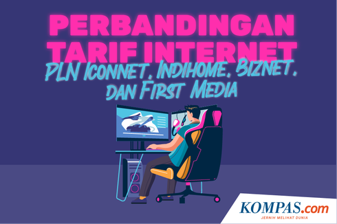 INFOGRAFIK: Perbandingan Tarif Internet PLN Iconnet, IndiHome, Biznet, dan First Media