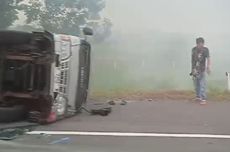Viral, Video Kecelakaan di Tol Kanci-Pejagan Km 242, 4 Penumpang Travel Luka-luka 