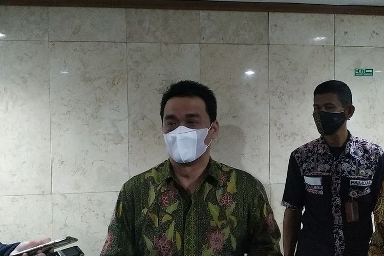 Wakil Gubernur DKI Jakarta Ahmad Riza Patria saat ditemui di Balai Kota DKI Jakarta, Kamis (24/3/2022).