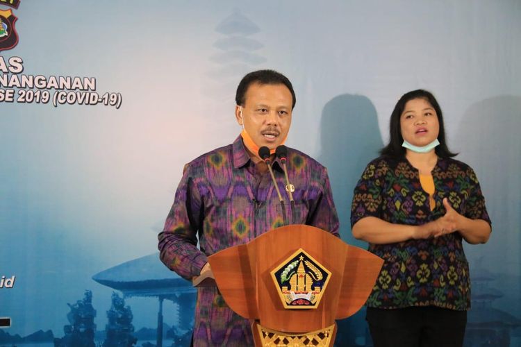  Ketua Harian Gugus Tugas Percepatan Penanganan Covid-19 Provinsi Bali Dewa Made Indra 