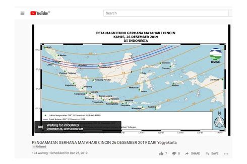 Link Live Streaming Gerhana Matahari Cincin 2019 di Jawa, dari Anyer hingga Yogyakarta