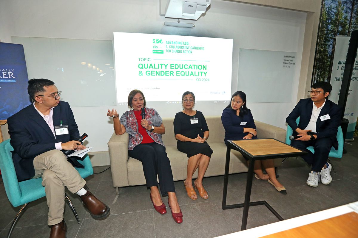 ESG Edge membahas kualitas pendidikan dan kesetaraan gender yang digelar Inquirer Filipina mempromosikan prinsip-prinsip environmental, social, and governance (ESG) digelar pada 18 September 2024.