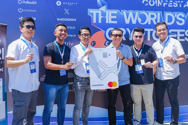 PT Bank Rakyat Indonesia (Persero) Tbk (BBRI) bersama platform kripto Indodax meluncurkan kartu debit co-branding BRI X Indodax. 