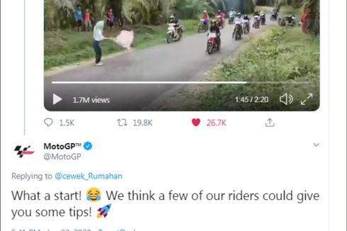 Kisah di Balik Viral Video Parodi Balapan yang Dikomentari Akun Resmi MotoGP