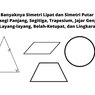 Daftar Banyaknya Simetri Lipat dan Simetri Putar Persegi, Persegi Panjang, Segitiga, Trapesium, Jajar Genjang, Layang-layang, Belah-Ketupat, dan Lingkaran