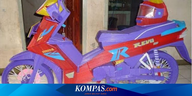 Viral Sepeda Motor Dari Sedotan Plastik Awalnya Mau Buat Perahu Layar Tapi Halaman All Kompas Com