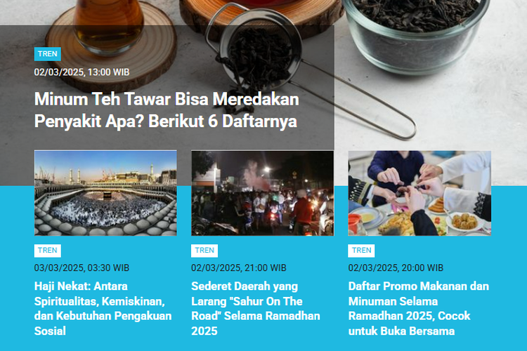 [POPULER TREN] Khasiat Teh Tawar | Orang Terkaya Indonesia per Awal Maret