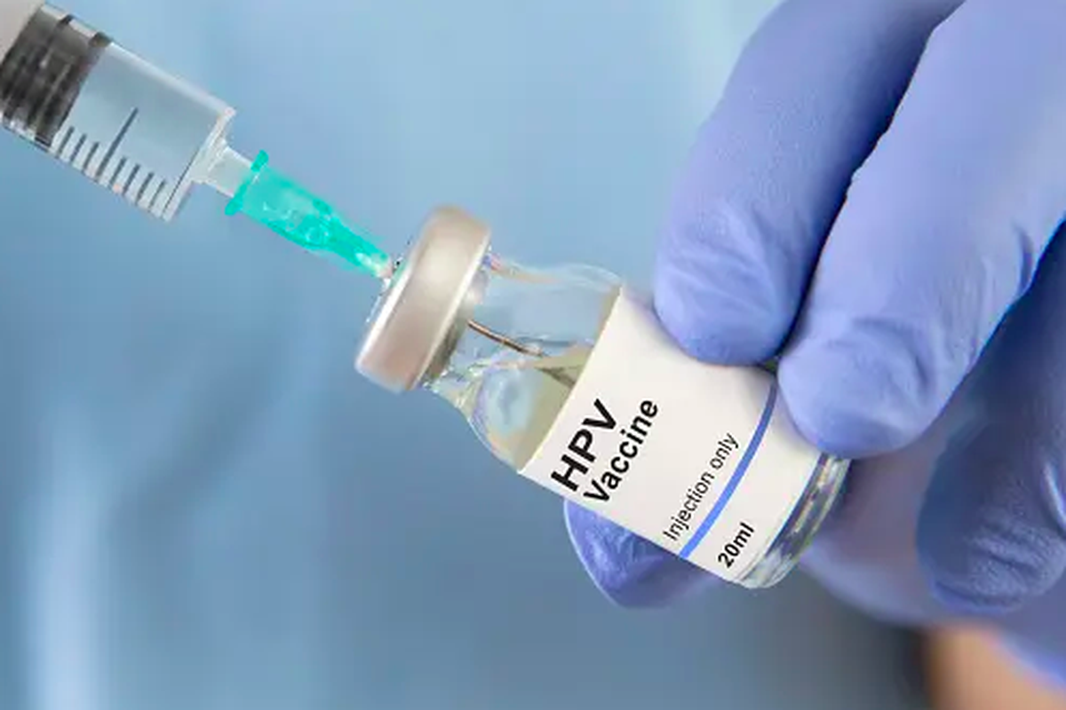 Ilustrasi vaksin HPV.