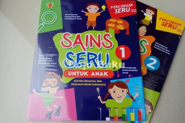 Buku Sains Seru 1 dan Sains Seru 2 untuk anak terbitan Elex Media Komputindo