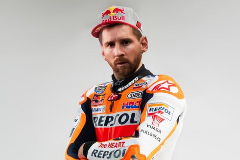 Parodi, Lionel Messi Gabung ke Repsol Honda