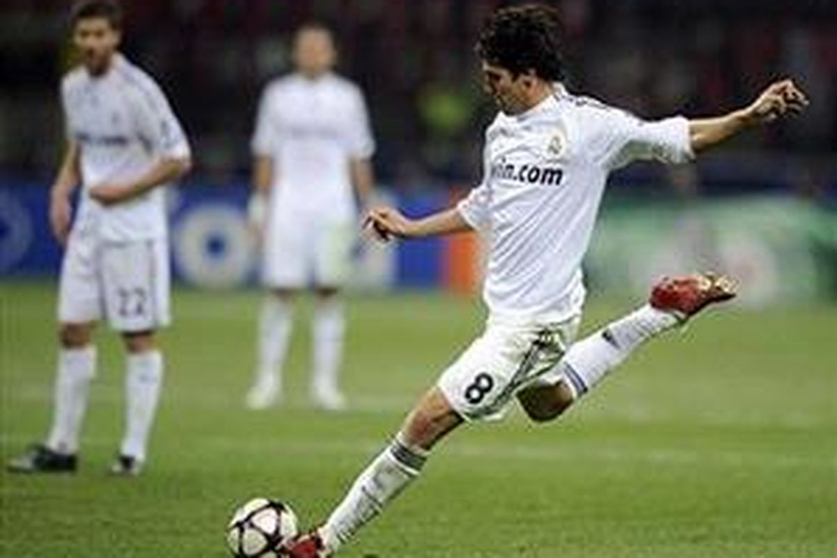 Gelandang Real Madrid dan Brasil, Ricardo Kaka.