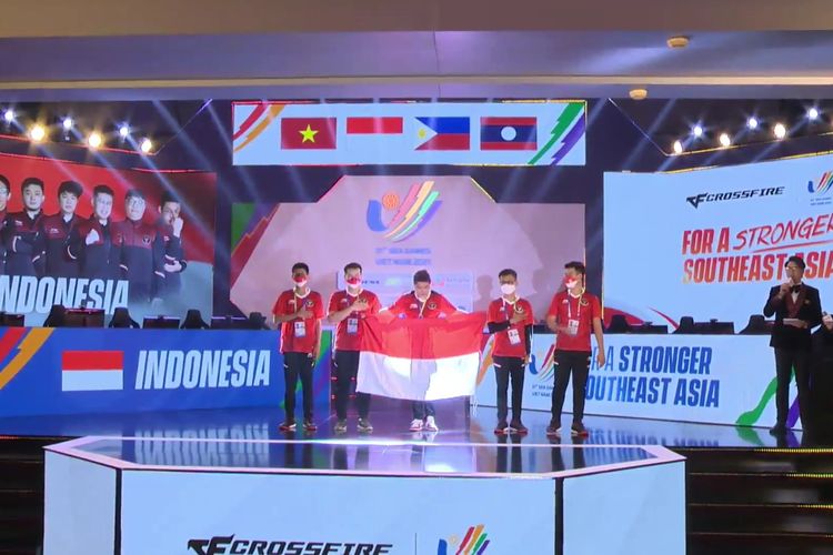 Timnas Indonesia untuk cabor e-sports nomor CrossFire di SEA Games 2021.