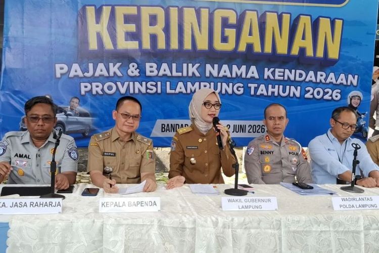 751.369 Kendaraan Menunggak, Pemprov Lampung Genjot Diskon Pajak hingga Agustus 2026