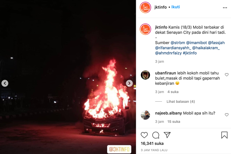 Mobil Terbakar